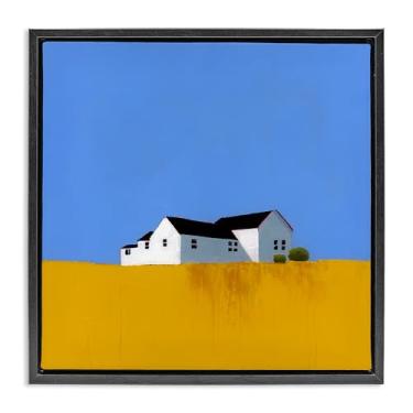 Imagem de Stupell Industries Rural Field Of Gold Black Framed Floater Canvas Wall Art Design por Ruth LaGue, 18 x 18