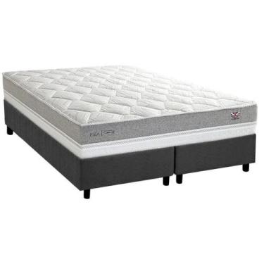 Imagem de Conjunto Box King: Colchão Molas Herval Ensacadas Maxspring C1672 + Ba