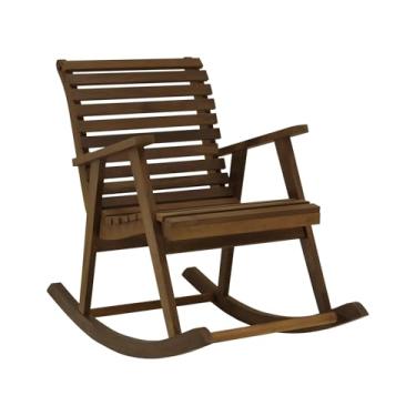 Imagem de Poltrona de Balanço Summer Madeira Imbuia Maciça - Stain Imbuia