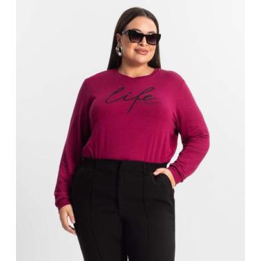 Imagem de Blusão Feminino Plus Size Secret Glam Vermelho, Plus G4, Vermelho