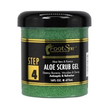 Imagem de FOOT SPA – Gel esfoliante esfoliante, 473 ml – Manicure, pedicure e esfoliante corporal infundido com aloe vera e ácido salicílico – pele brilhante, polida, suave e hidratante – corpo, mãos e pés