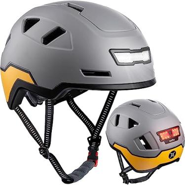Imagem de XNITO Capacete de bicicleta com luzes LED – Capacete de bicicleta urbano para adultos, homens e mulheres – Certificado duplo CPSC e NTA-8776 – E-Bikes, Scooters, One Wheel, Commuter, Mountain