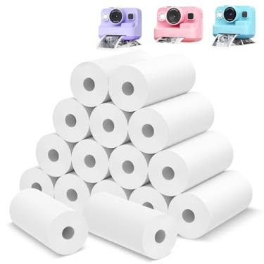 Imagem de Rolo de papel para impressão de fotos instantâneas para câmera infantil, refil de impressão térmica Leebotree de 16 rolos adequado para a maioria das crianças. Inclui ESOXOFFORE/Dylanto/DUDUDRAGON