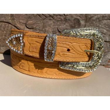 Imagem de cinto country feminino fivela cor ouro - selaria rio negro, Wisk, 120