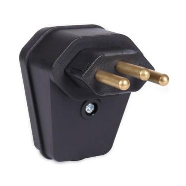 Imagem de Plugue 20A 3 Pinos 90 Extra Grande com Prensa Cabo Preto MarGirius, Pr