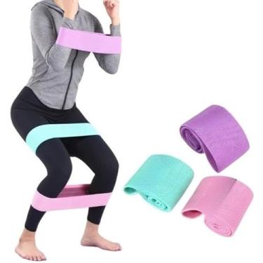 Imagem de Kit de Faixa Elástica Super Forte para Exercício - Band Elástico Borracha, Mini Bands, Liga, Fita Elástica - Extra Forte Fit para e Treino