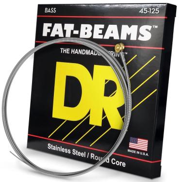 Imagem de Cordas para Baixo DR Strings FAT-BEAM FB5-45 Silver