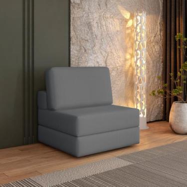 Imagem de Sofá Cama à Vácuo 1 Lugar Linha Modular Flip Magic - Arte Cúbica Estof