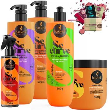 Imagem de Kit Haskell Se Curve Crespos (4ABC) Transição 500ml