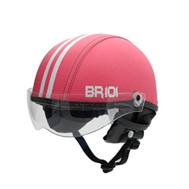 Imagem de Capacete Coquinho Scooter Elétrica Bike Skate Patinete BR 101 Premium Viseira Cristal (Rosa, PP - VESTE 53/54)