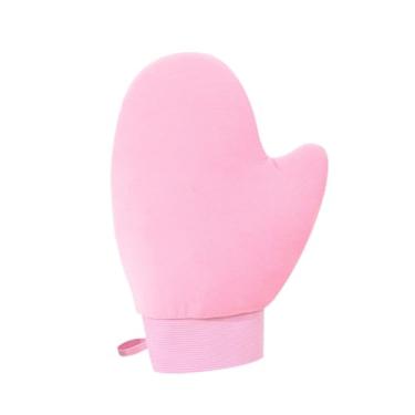 Imagem de harayaa Luva autobronzeadora elástica para pulso, luva lavável para bronzeamento artificial, para spray bronzeador, loções de mousse, Rosa