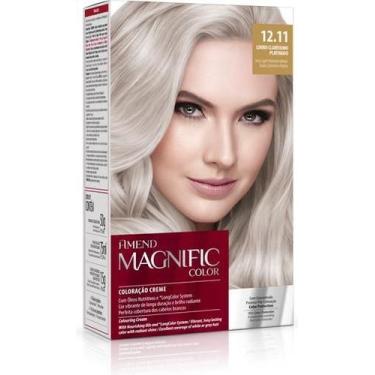 Imagem de Coloração creme magnific color 12.11 louro claríssimo platinado amend