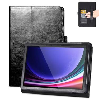 Imagem de E NET-CASE Capa para Samsung Galaxy Tab S9 FE 10,9 polegadas/Galaxy Tab S9 11 polegadas 2023, novo design fólio atualizado, capa com suporte para várias visualizações com hibernar/despertar automático