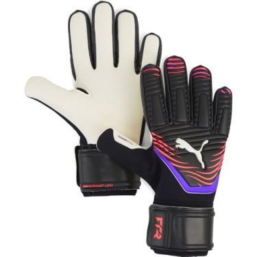 Imagem de PUMA Luvas de goleiro unissex Future Match com corte negativo, PUMA preto brilhante vermelho-roxo brilho SS25, 4