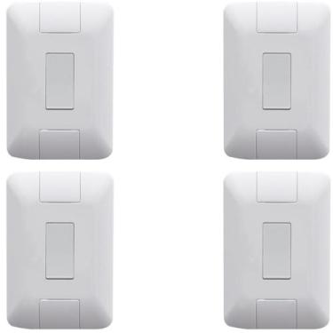 Imagem de 4 Conjunto Aria 4x2 1 Pulsador Campainha Vertical Tramontina