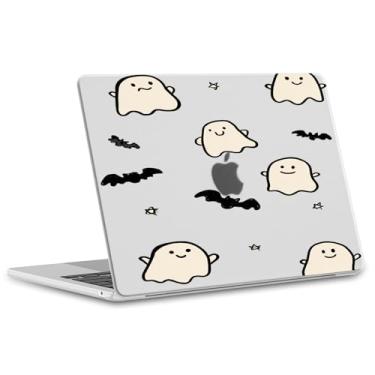 Imagem de OFQKOAKS Capa compatível com MacBook Pro de 13 polegadas M2 2025, 2024-2016 A2338 M1 A2251 A2289 A2159 A1989 A1708 A1706, capa para laptop Ghost Bat Halloween para MacBook Pro de 13,3 polegadas