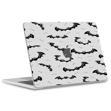 Imagem de OFQKOAKS Capa compatível com MacBook Pro de 13 polegadas M2 2025, 2024-2016 A2338 M1 A2251 A2289 A2159 A1989 A1708 A1706, capa para laptop de Halloween morcego preto para MacBook Pro de 13,3 polegadas