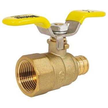 Imagem de NIBCO 3/4 F1807 PEX FNPT LF Válvula esférica com asa SS