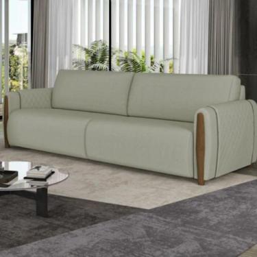 Imagem de Sofá 3 Lugares Lumiére - Élpis Móveis - Molufan, Cinza