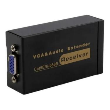 Imagem de Extender Vga 100m Extensor Vga Até 100m Via Cabo Cat5e Cat6 - FLY ACE.
