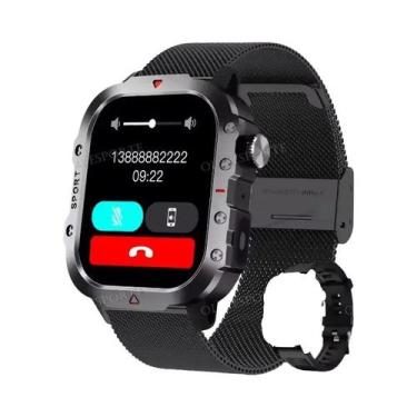 Imagem de Relógio Inteligente Militar Masculino À Prova D'Água Com GPS, Bluetoot