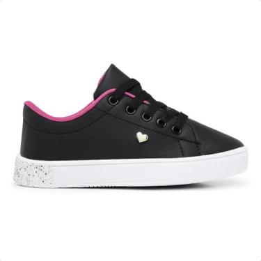 Imagem de Tenis Infantil Lindo Confortável Leve Dia a Dia - Genérica, 28, Preto,