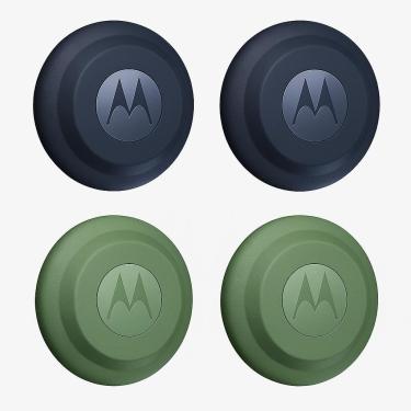 Imagem de Kit com 4 Rastreadores/Localizadores Motorola Moto Tag Bluetooth 5.4 IP67 Bateria Durável Dark Blue e Green