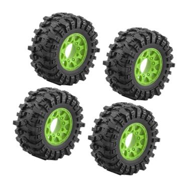 Imagem de JWQFBC Pneus de 4 Rodas 12 Mm, 14 Mm, 17 Mm Adaptador Incluído Peças de Reposição para Modelo DIY Substituição Profissional Resistente DIY Modificado para 1:, Verde