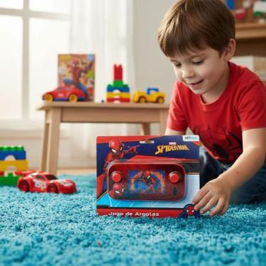Imagem de Brinquedo Aquaplay Homem Aranha Marvel Etitoys Original Jogo de Argola