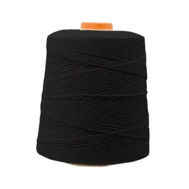 Imagem de Barbante Pluma 600g Colorido Fio 6 / Fio 8, Preto Fio 06 Cor 19