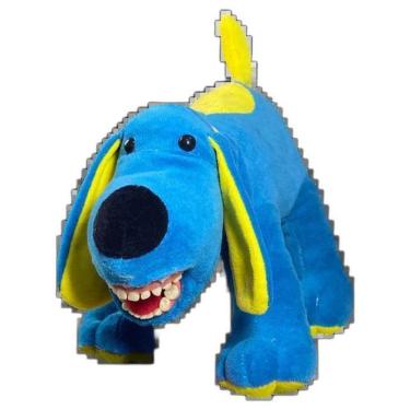 Imagem de Bicho De Pelúcia Odontológico Dentes Decíduos Cachorro Azul