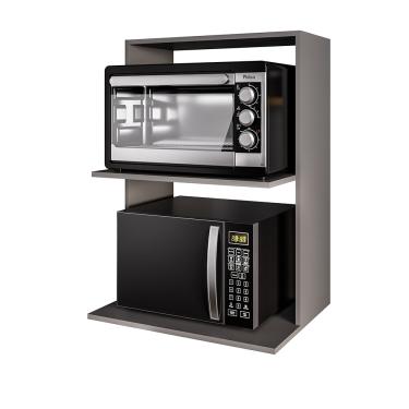 Imagem de Suporte para Microondas e Forno Nicho Suspenso Thai 60cm Grafite - D'Rossi