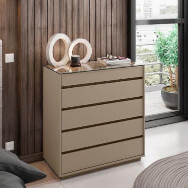 Imagem de Cômoda 5 Gavetas Belize Casa D, Fendi