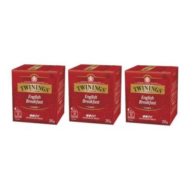 Imagem de 30 Sachês, Chá Twinings, English Breakfast - 11665, English Breakfast