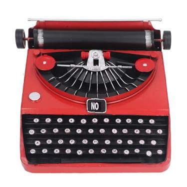 Imagem de Keenso Máquina de Escrever Manual Vintage Modelo Handmade Retro Props Stress Relief Ornamento Desktop Decor para Estúdios Escritórios