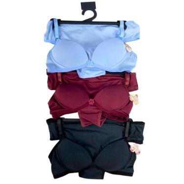 Imagem de Kit 3 Conjunto Infantil Juvenil Menina Moça Lingerie Calcinha E Sutiã 