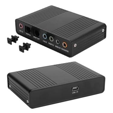 Imagem de Zerodis Placa de Som USB Externa Suprimentos Eletrônicos Eletrônicos de Consumo Periféricos Audiovisuais Periféricos Audiovisuais Adaptador de Canal 5.1 para Jogos e Gravação de karaokê Externa