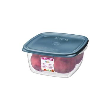 Imagem de Pote Quadrado Fácil Verde 1950ml Sanremo