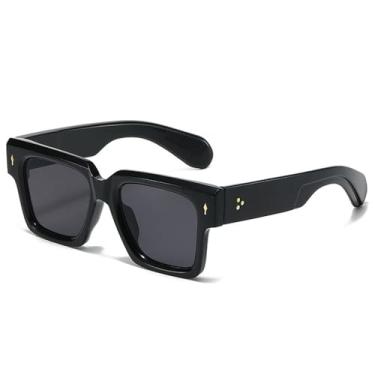 Imagem de Óculos de Sol Femininos Oversized com Rebites, Proteção UV400 e Tamanho Masculino para Esportes ao Ar Livre, Corrida e Ciclismo, Preto e Cinza