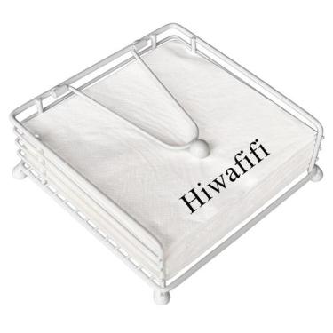 Imagem de Porta-guardanapos Hiwafifi Flat Weighted Arm Iron White