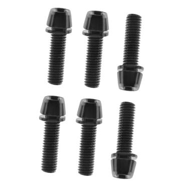 Imagem de Deevoka Kit de parafusos para haste de bicicleta, 6 peças, m5x17mm, acessórios, suprimentos, parafusos para haste de bicicleta, parafuso para guidão, para, PRETO