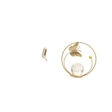 Imagem de Fenteer Organizador de Parede Dobrável com Gancho para Banheiro, Armário, Toalhas E Roupões, com Escultura de Bola de Cristal em Metal, Suporte para Mesa, Lar