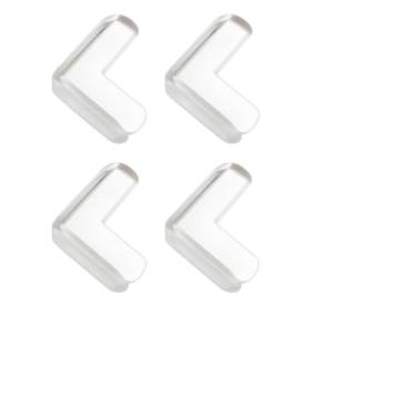 Imagem de Protetor Quina de Mesa Kit em Silicone com Adesivo Segurança para Crianças E Bebes Proteção Anti-colisão(4 unidades)