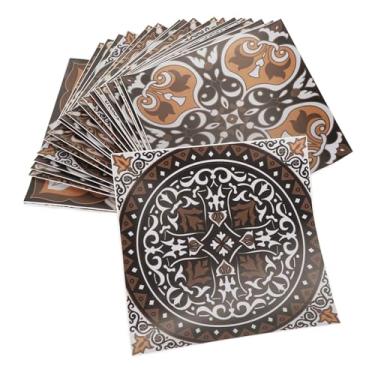 Imagem de ZJchao Adesivo de Azulejo de Parede, Decalque de Azulejo, óleo Autoadesivo, Design retrô Europeu, Adesivos de Pvc para Cozinha, Banheiro, 24 Peças, 15x15cm (HZ035)