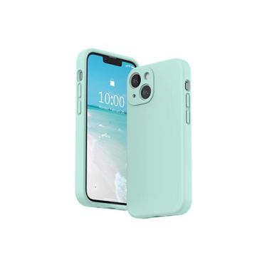 Imagem de Capa compatível com iPhone 13 TPU de silicone macio turquesa - Lightbe