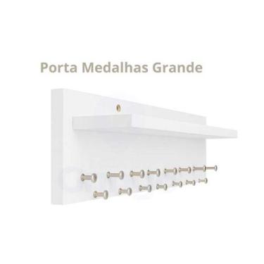 Imagem de Porta Medalhas com Prateleira MDF - com kit fixação. - A Loja do Gring
