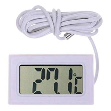Imagem de Termômetro Digital Com Sonda Para Freezer, Geladeira, Chocadeira, Estu
