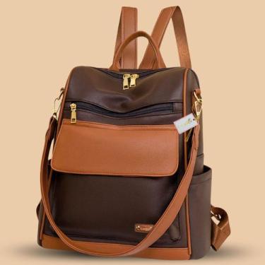 Imagem de Mochila Social Casual Feminina Alto Padrão Antifurto Reforçada Costas 