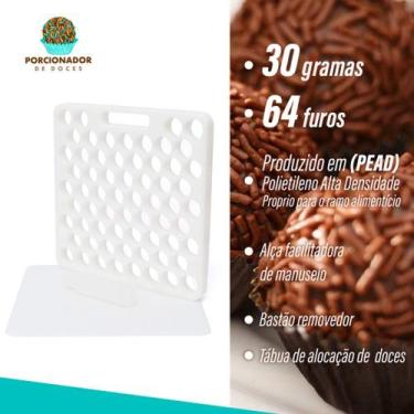 Imagem de Placa Porcionadora Dosadora De Doces Brigadeiro Beijinho 30g Premium -