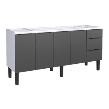 Imagem de Gabinete Armário Cozinha Jupter 1.80 Mt 100% Aço Galvanizado P/ Pia -B